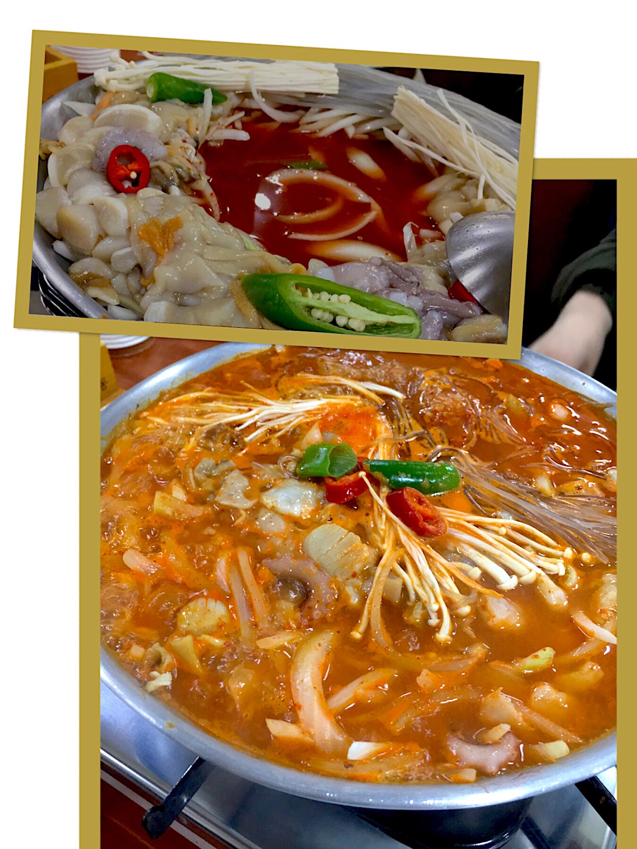 수중전골 (スジュンジョンゴル) 釜山.南浦洞にある海鮮鍋🇰🇷 旨味溢れるスープがとっても美味でした🇰🇷  #바다집