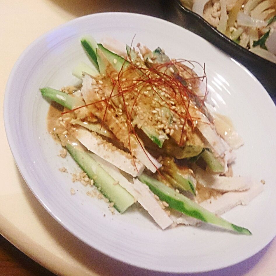 自家製鶏ハムと胡瓜の甜麺醤マヨ和え Mi Neneco Snapdish スナップディッシュ Id 8eahta