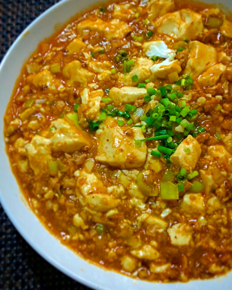 四川風トロットロ麻婆豆腐絹ごし豆腐鶏ひき肉豆板醤甜麺醤生椎茸オイスターソース長ねぎ粉山椒 Kossyoss Snapdish スナップディッシュ Id W4yjna