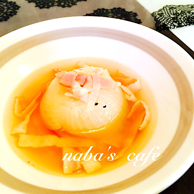 レンジだけで新玉ねぎのコンソメ煮 なばちゃん Snapdish スナップディッシュ Id 9wb98a