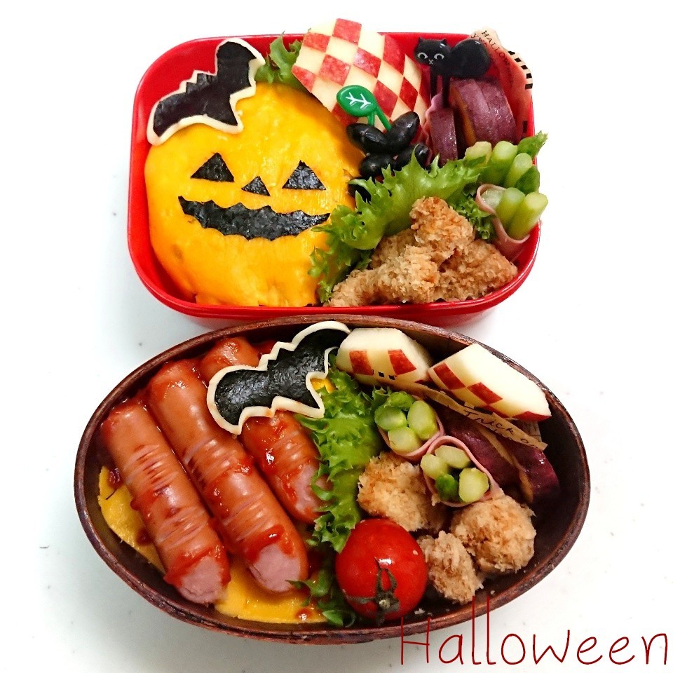 今日のお弁当 ハロウィンオムライス どちらが好み Kanako Snapdish スナップディッシュ Id Hci4ja