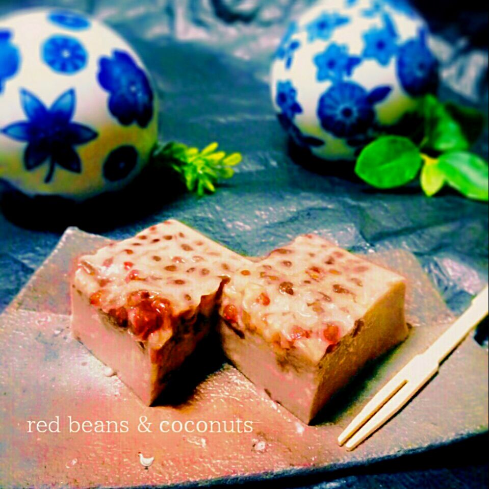 ひんやりぷるるん簡単ココナッツ小豆寒天お鍋で混ぜて冷やし固めるだけ ココナッツミルクと餡子ってなんて 相性が良いんでしょ めるぼ Snapdish スナップディッシュ Id Lsu4pa