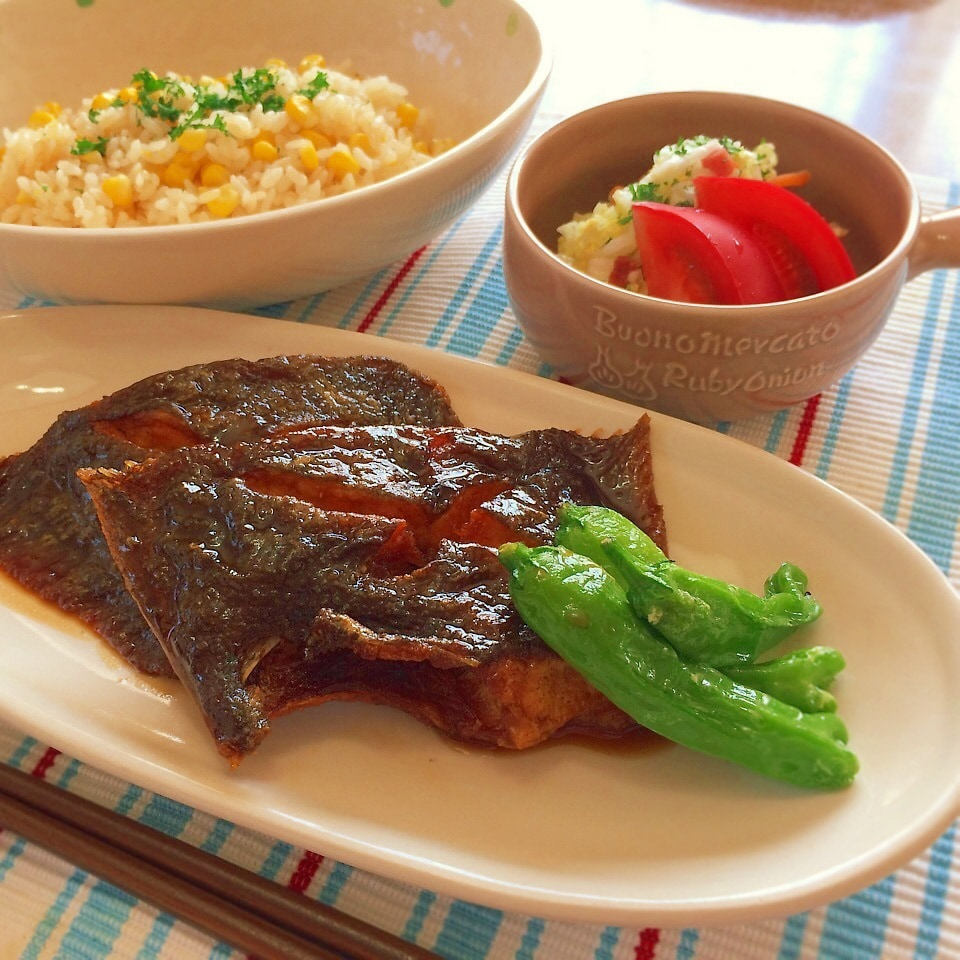 煮付けより簡単 カレイのから揚げ煮 かおちゃん Snapdish スナップディッシュ Id Za11ea