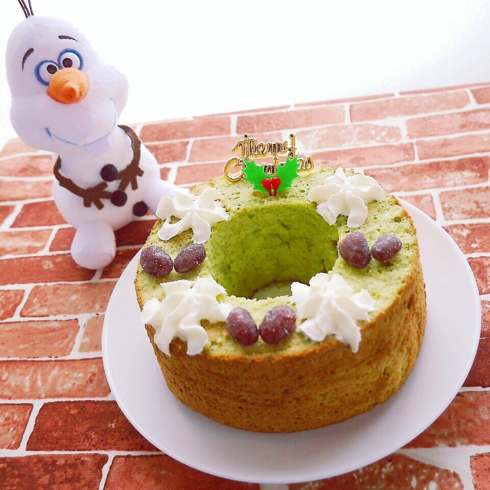 クリスマスリース シフォンケーキ ちー Snapdish スナップディッシュ Id Bg0hta