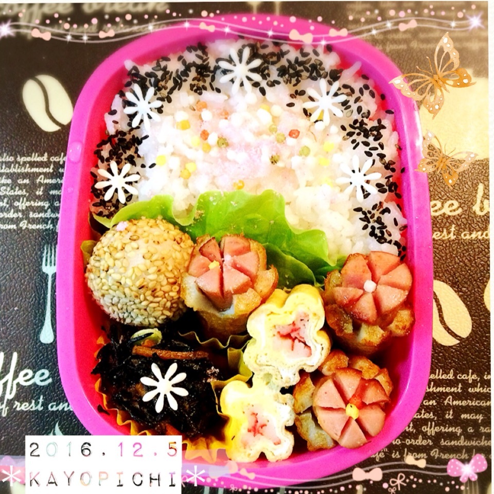 今日も私作妹っちのお弁当 お花のお弁当 Kayopichi Snapdish スナップディッシュ Id Qdgjua