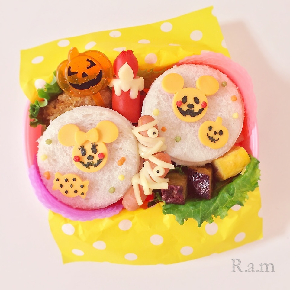 ミッキー ミニーランタンハロウィンサンドイッチ弁当 R A M Snapdish スナップディッシュ Id Ueuiaaa