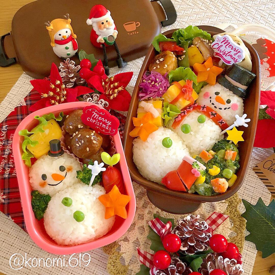 雪だるまとスノーマンのクリスマス弁当 Konomi 619 Snapdish スナップディッシュ Id Wveyoa