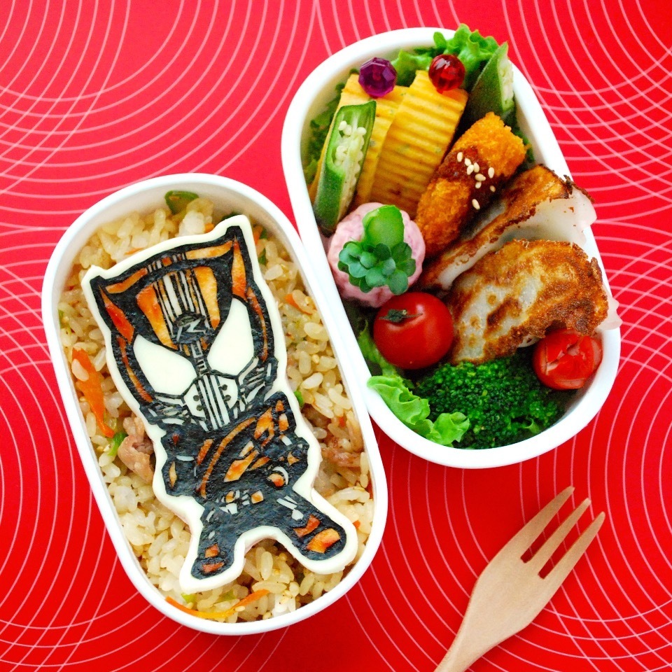 キャラ弁 仮面ライダードライブ 海苔切り弁当 ザッキー Snapdish スナップディッシュ Id Oendba