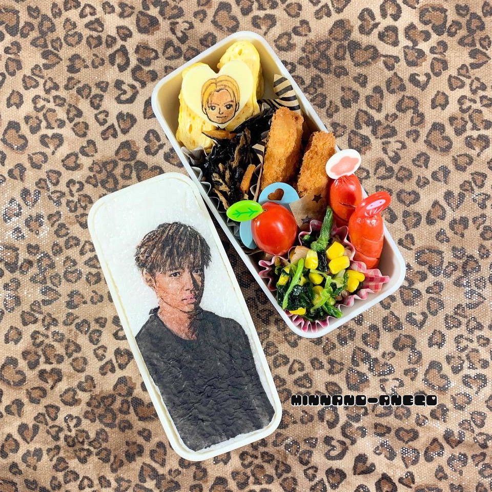 Exile 佐藤大樹 弁当 オブラートアートオブアート似顔絵弁当 みんなのあねご Snapdish スナップディッシュ Id I181ea