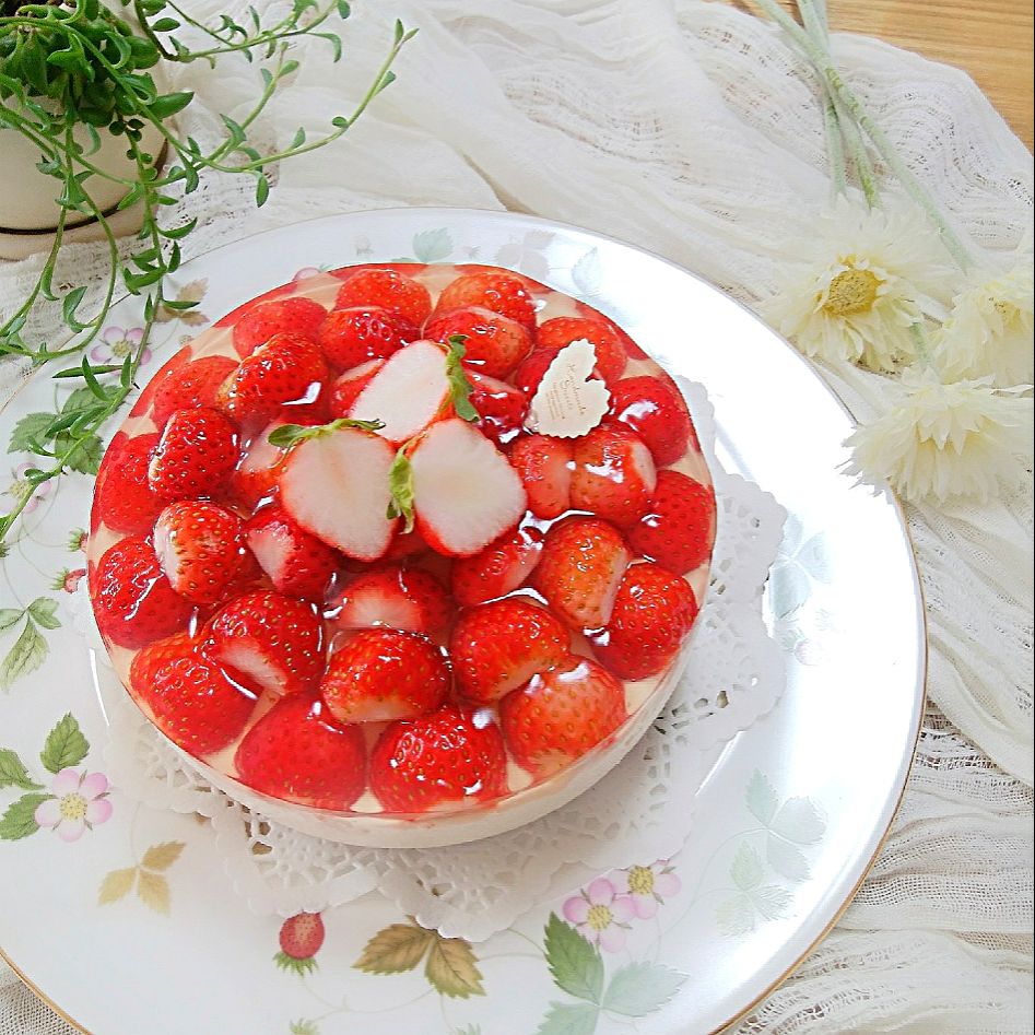 苺のレアチーズケーキでお祝いを Sakurako Snapdish スナップディッシュ Id Pwpura