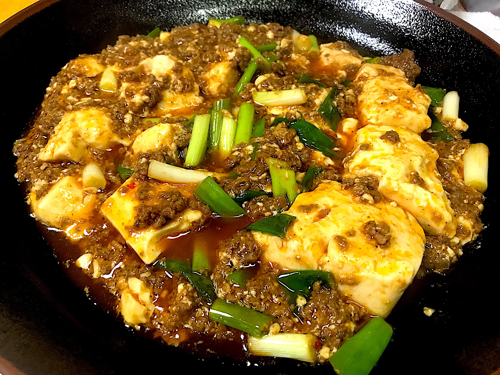 うちの麻婆豆腐 コチュジャン 甜麺醤 ニンニクショウガ豆板醤八丁味噌 花山椒ソウミシャンタン チリソース辣油 ごま油 さくたろう Snapdish スナップディッシュ Id 5vapba