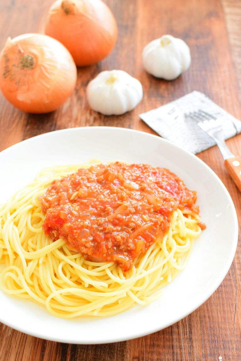 ホールトマトで作る！ミートソーススパゲッティーのレシピ