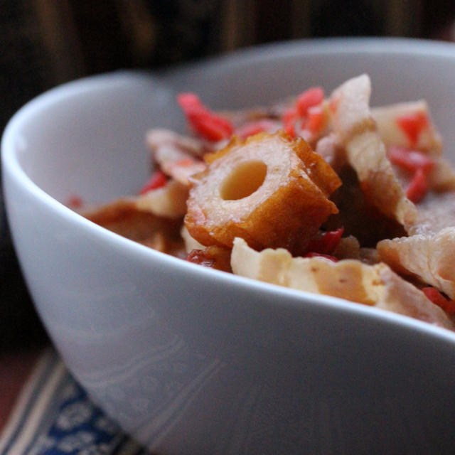 MIKAさんの豚肉と竹輪の紅しょうが入り照り焼き #レシピブログ #RecipeBlog