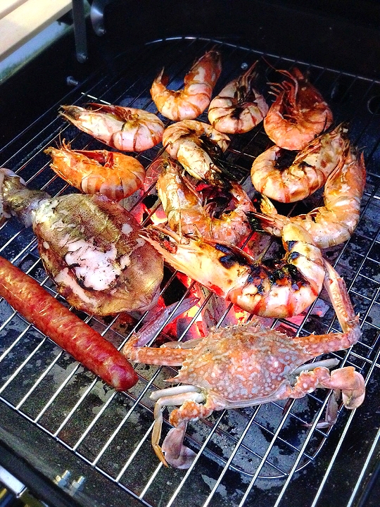 Grilled Seafood 🦑🦀🦐 อาหารเย็น 🍺