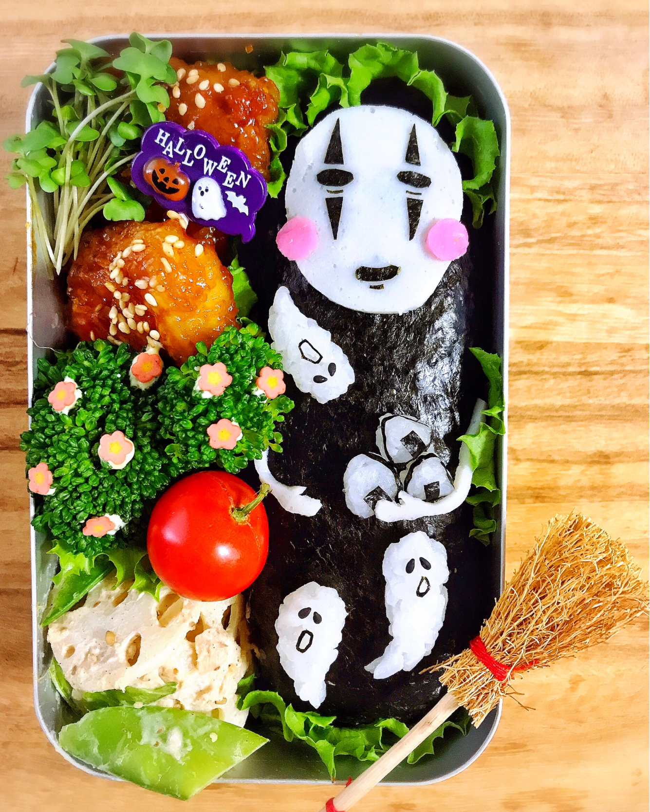 カオナシでハロウィン弁当 ここぷぅ Cocopoo04 12 Snapdish スナップディッシュ Id Ykjq0a