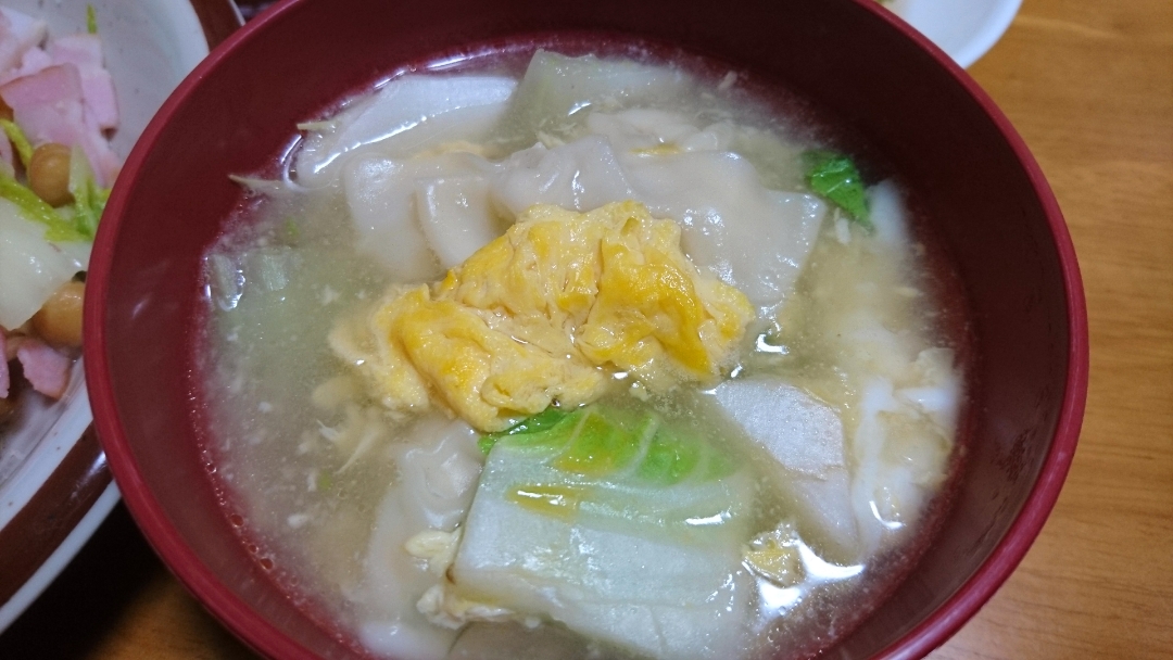 中華 スープ 白菜 とろとろ白菜と卵の中華スープ by