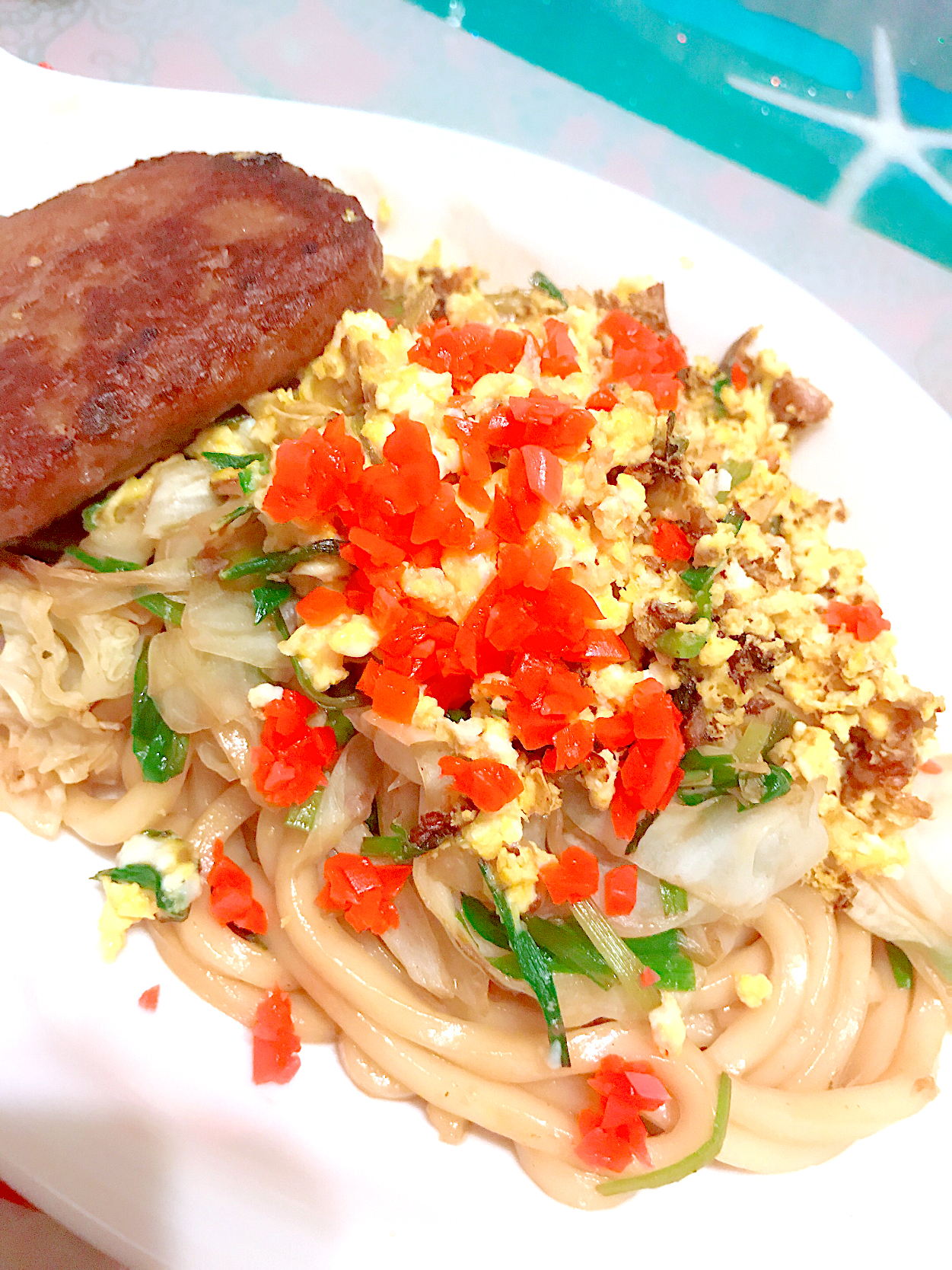 ダシダと醤油味で焼きうどんと どうしても食べたかった スーパージャンクフードの王様マルシンハンバーグ 舞 Snapdish スナップディッシュ Id Ej9cya