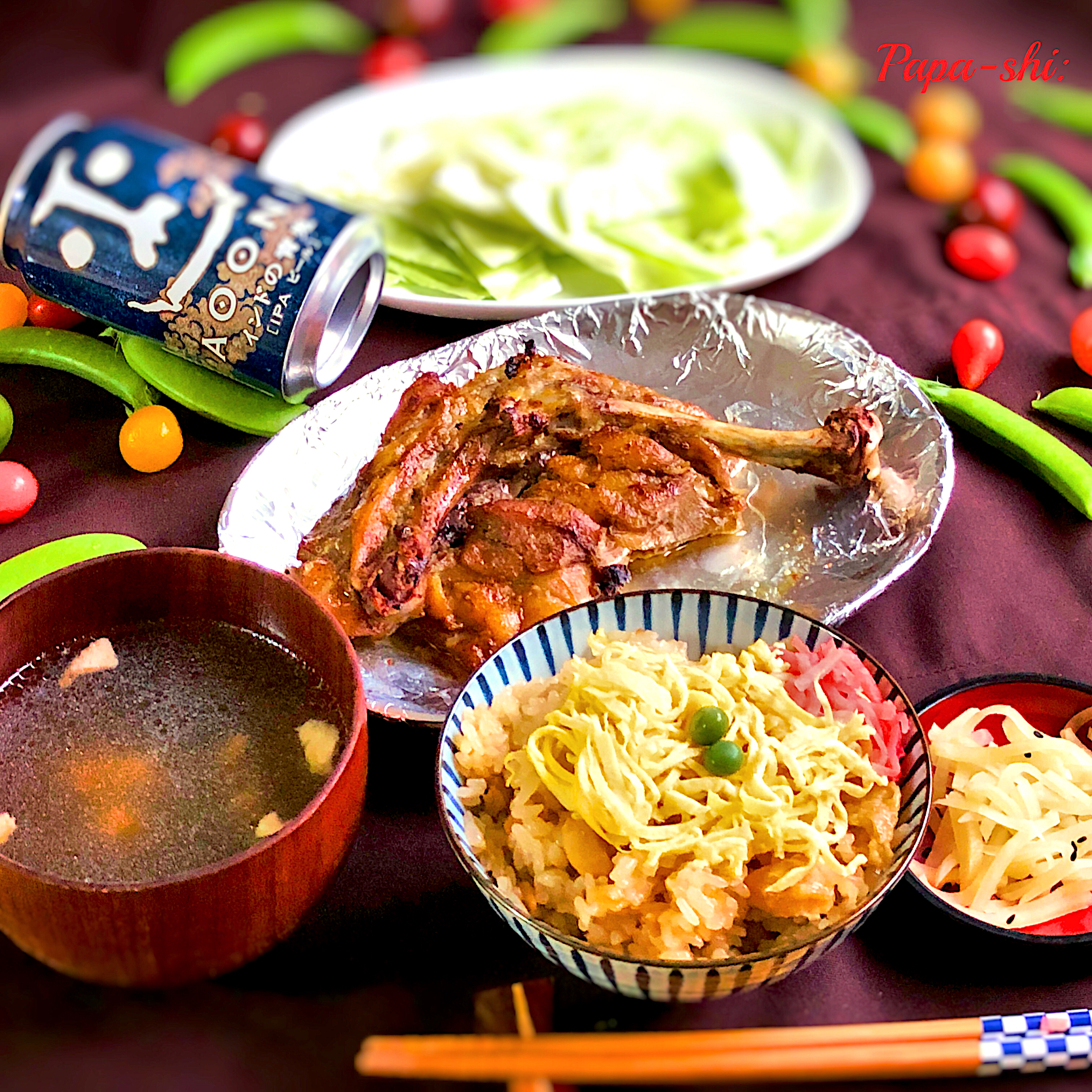 これが日本のローストチキン🇯🇵 香川の県民食　再現料理　骨付鳥　一鶴風晩ご飯😋