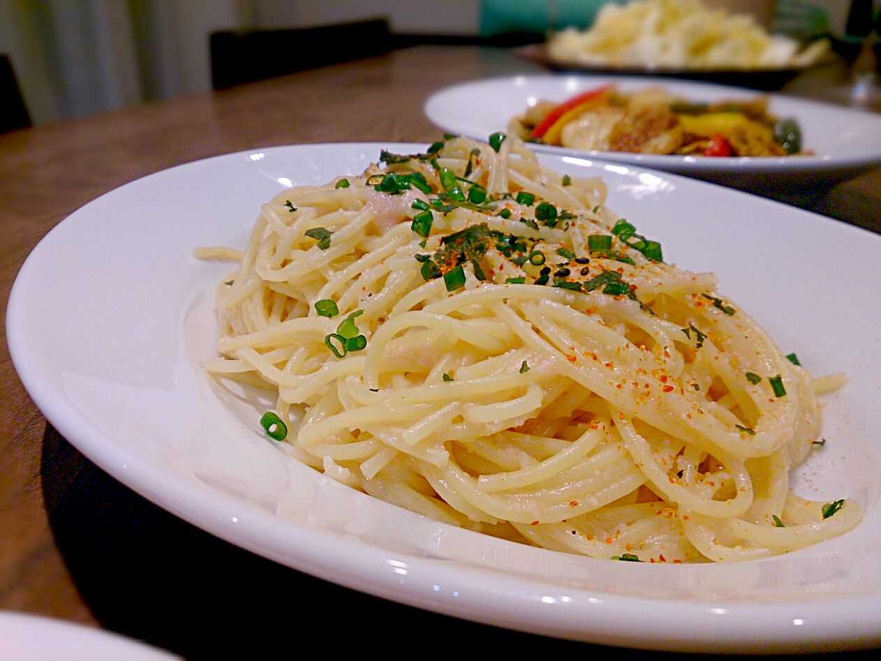 たらこ スパゲティ レシピ タモリ流 たらこスパゲッティ の作り方 調味料に日本酒を