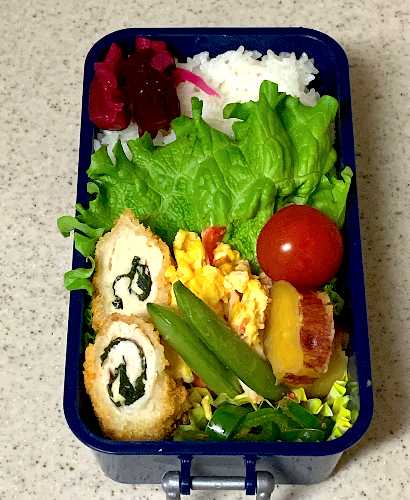 ささみの梅しそフライ弁当 Bes Snapdish スナップディッシュ Id 0rddha