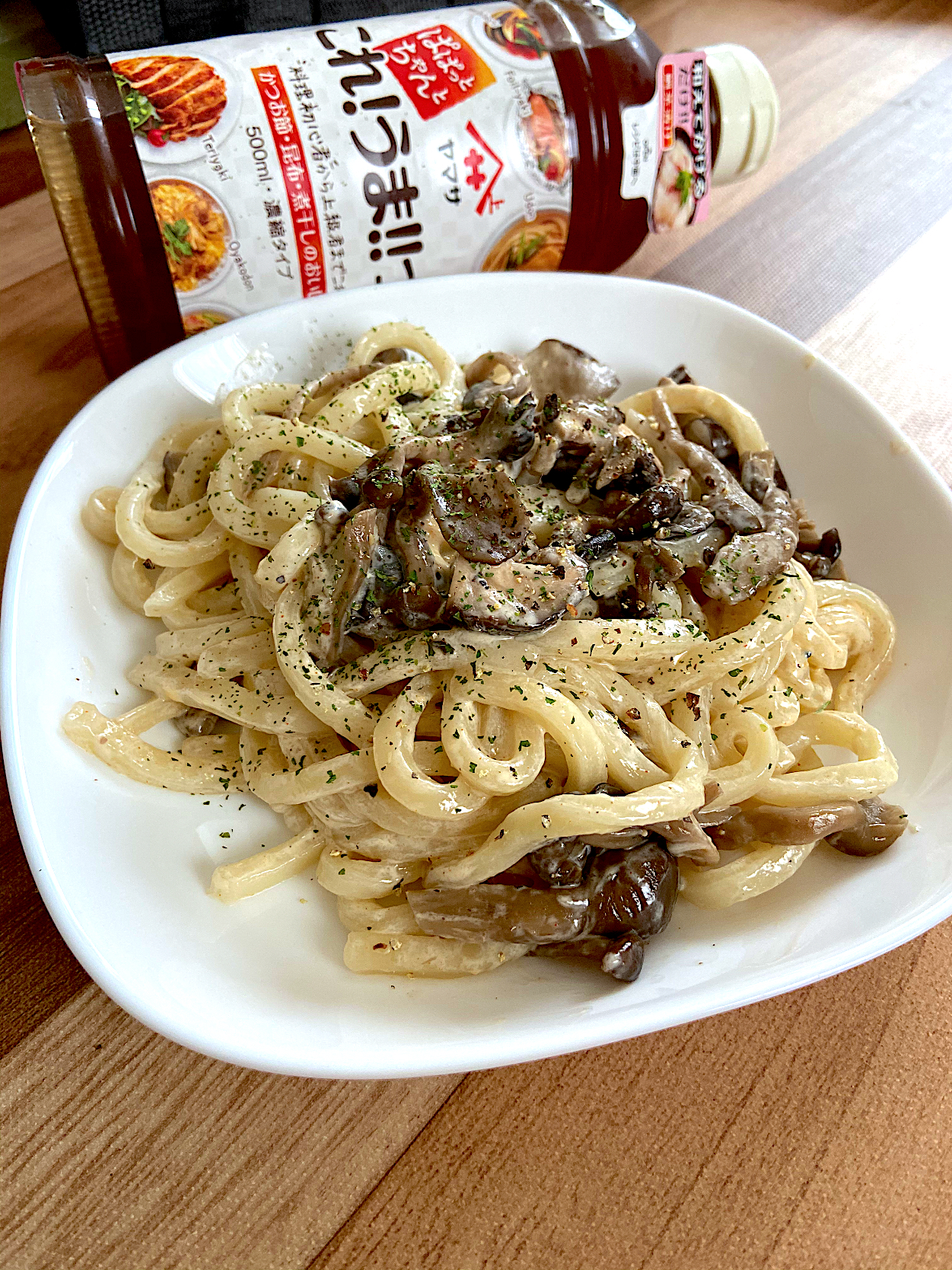 これ うまつゆで作る きのこパスタ風うどん Renharuru Snapdish スナップディッシュ Id F84vma