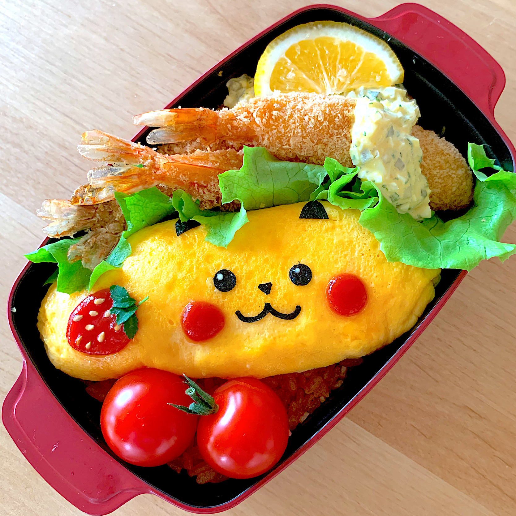 ピカチュウオムライス弁当 Jarinko Snapdish スナップディッシュ Id neqa