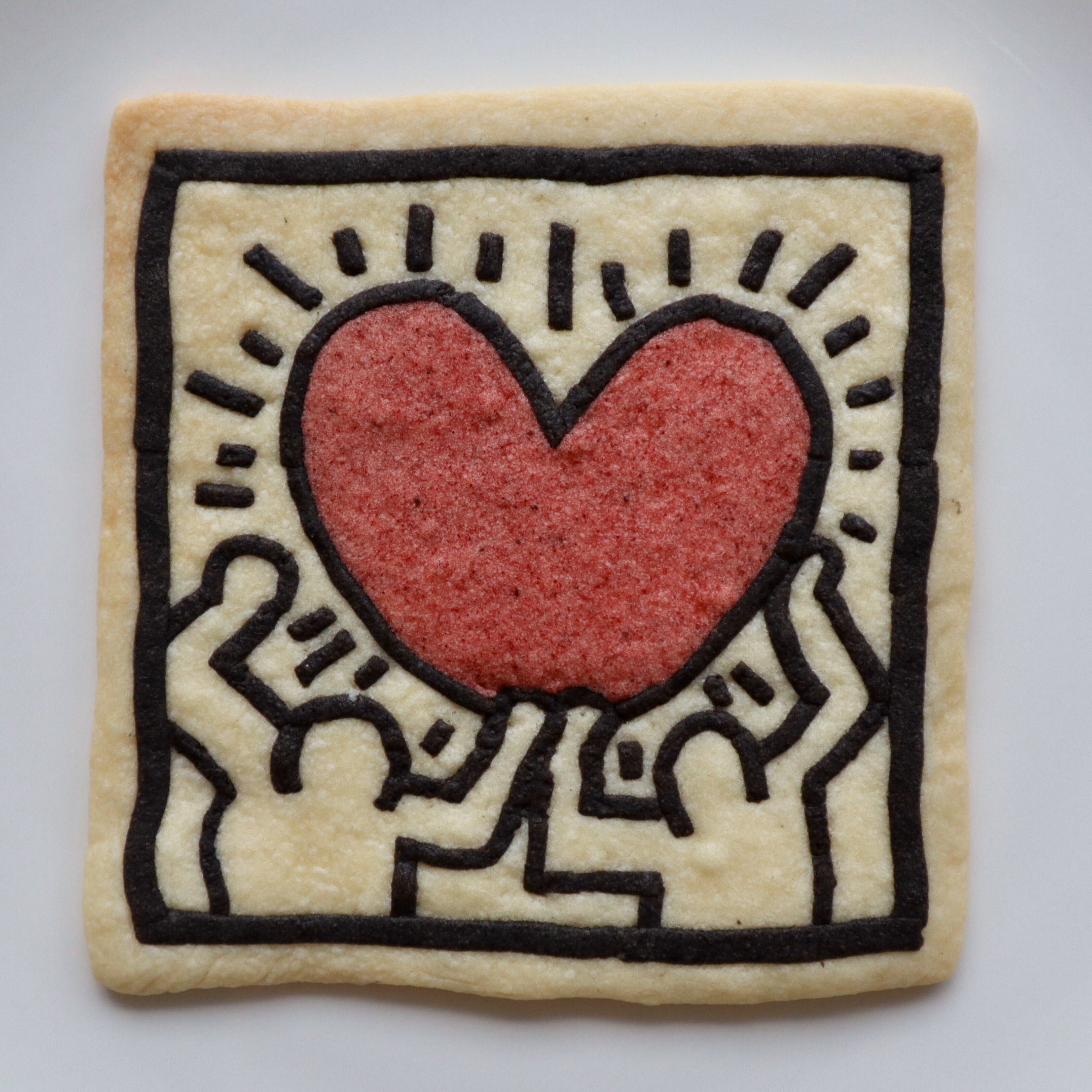 キースヘリングのハートの絵のクッキーを焼きました/izuyo | SnapDish[スナップディッシュ] (ID:mP95ea)
