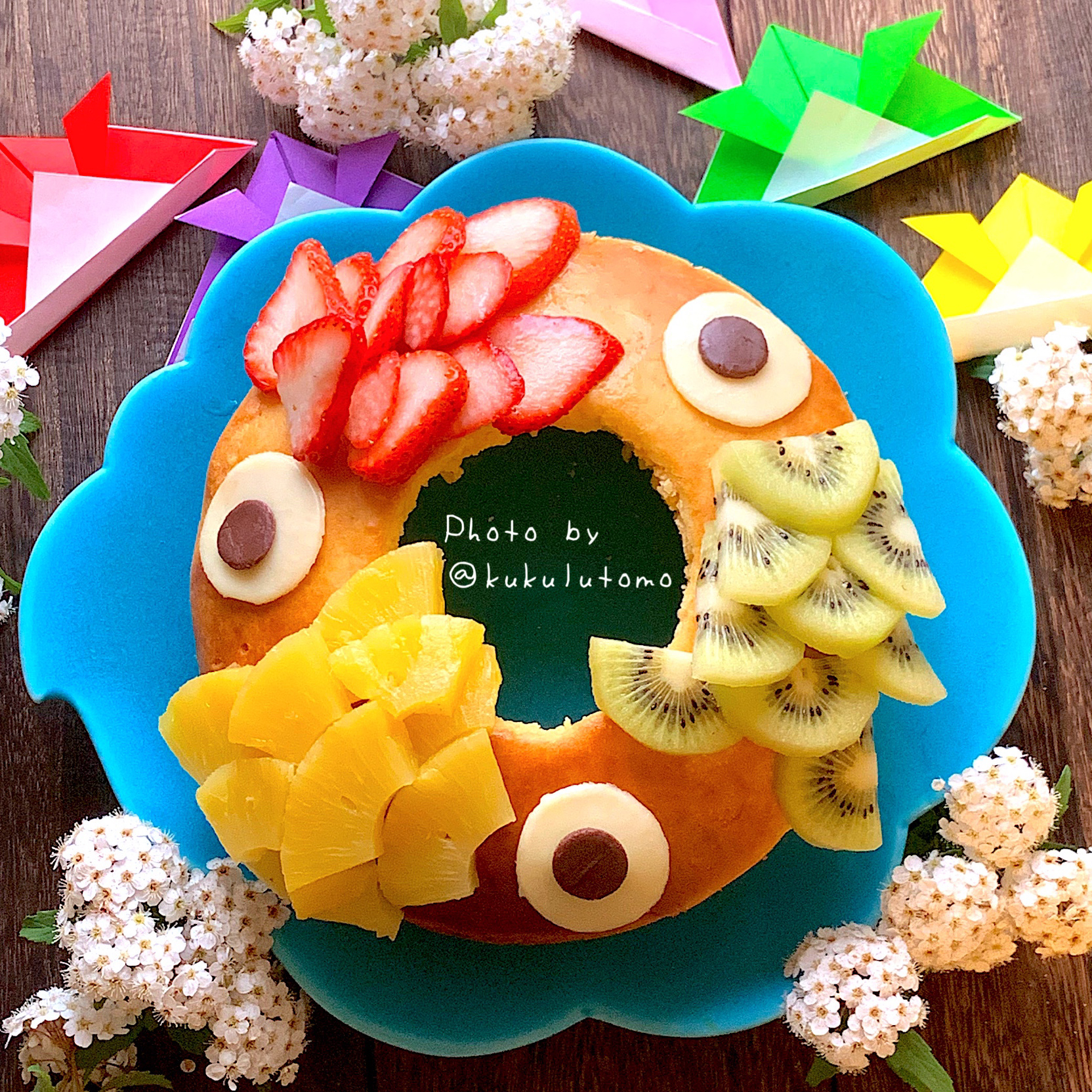 ホケミde簡単鯉のぼりケーキ Kukulutomo 𓎪 𓎩 𐩢𐩺𓎪 Snapdish スナップディッシュ Id Kps8qa