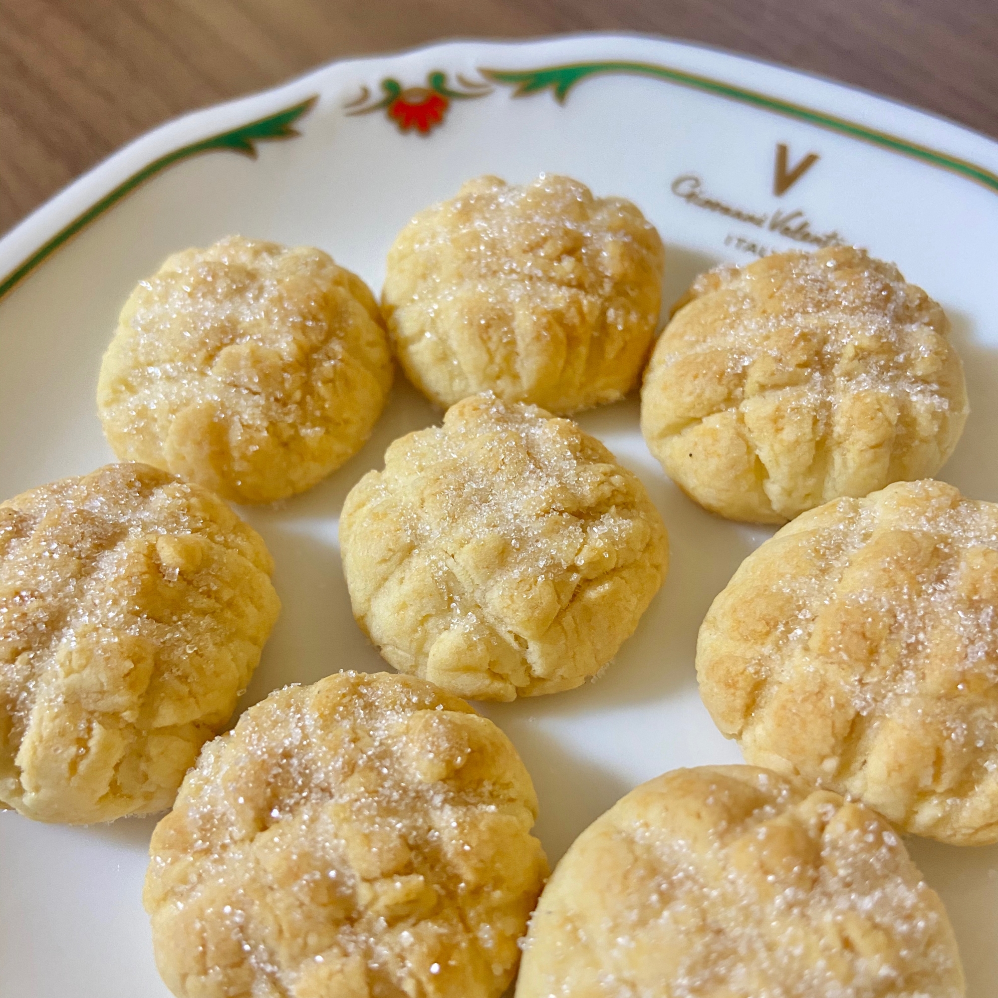ともみ1020さんの【簡単！】メロンパン風クッキー(卵・バターなし) #楽天レシピ