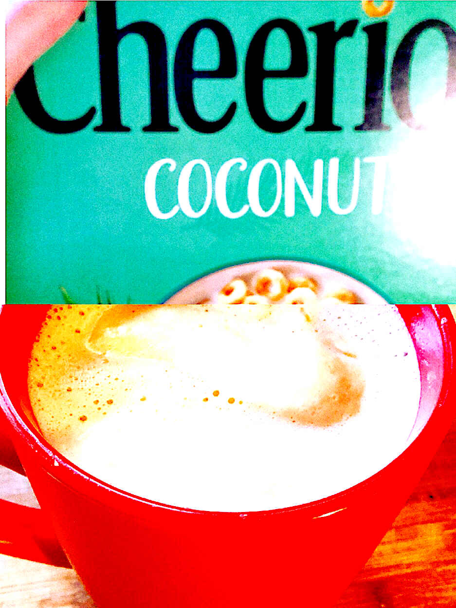 Cheerios coconut and a coffee float