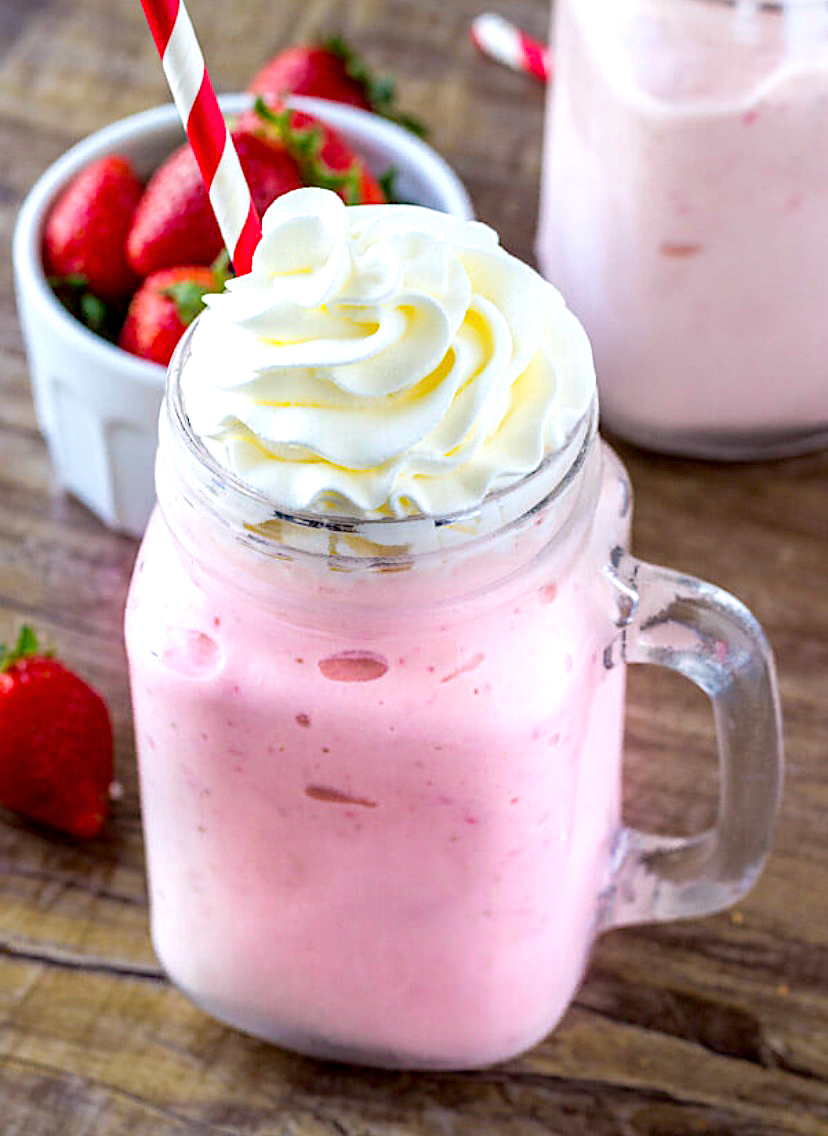 The best ever strawberry milkshake