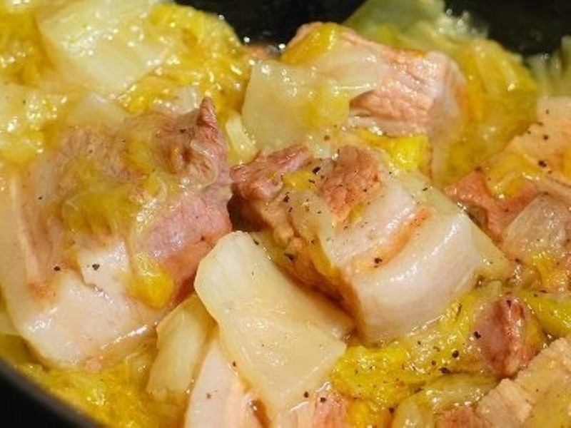 豚バラブロックと白菜の煮込み 美味しい豚角煮の人気レシピallabout All About 料理レシピ Snapdish スナップディッシュ Id 4yrywa