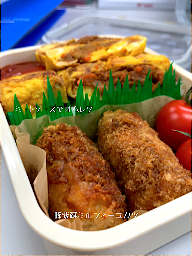 ミートソースをリメイク オムレツ弁当 ケイ Snapdish スナップディッシュ Id 8ldyaa