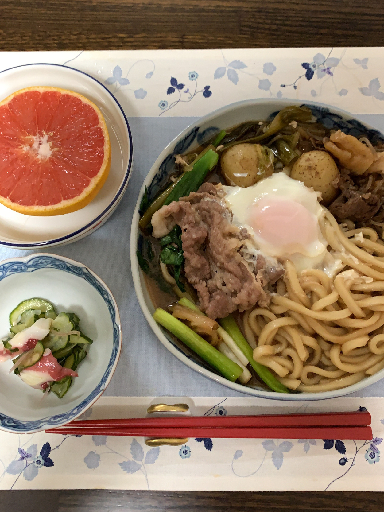 すき焼き風煮込みからの おうどん 卵 Tamemiti Snapdish スナップディッシュ Id Hzrdbaa