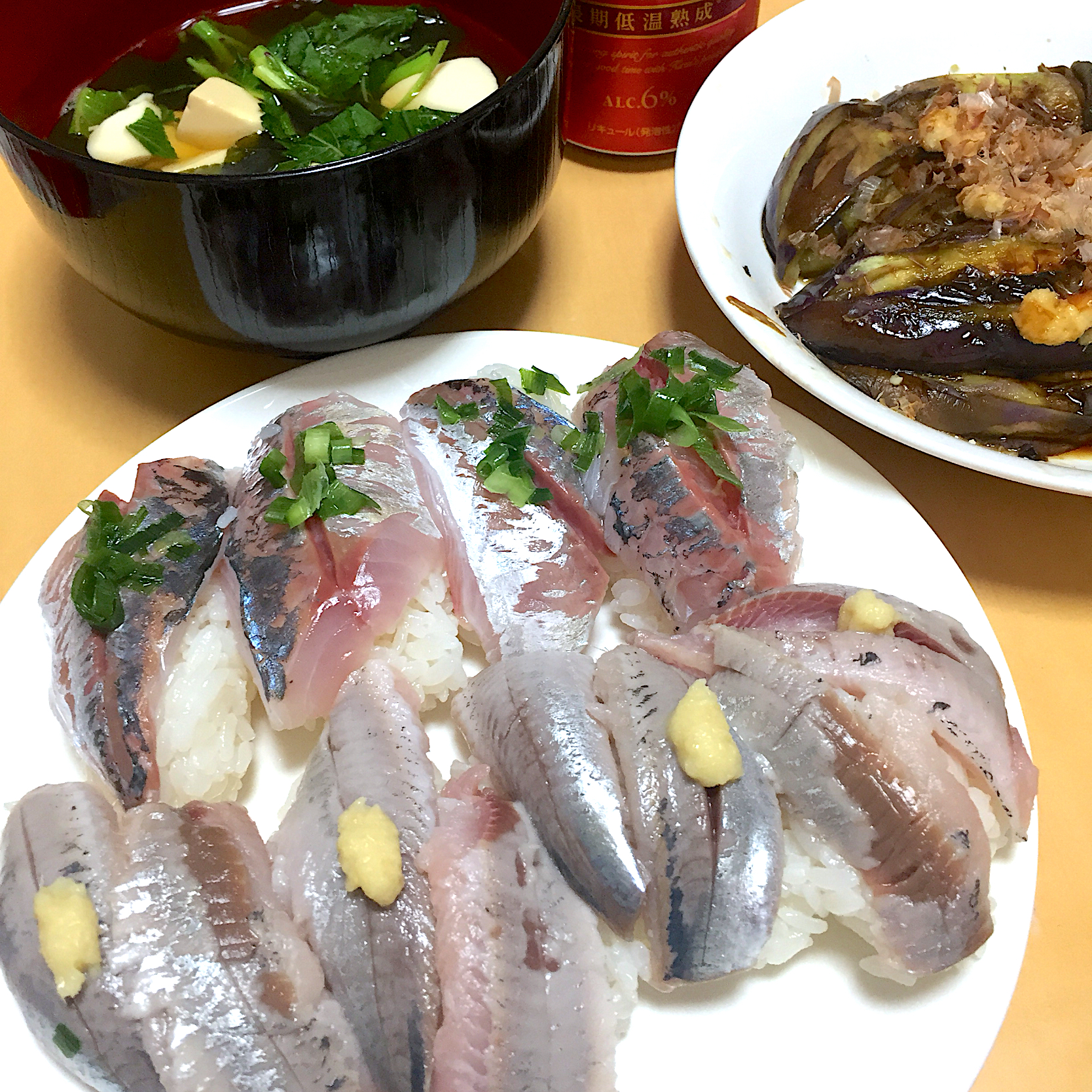 単身赴任中の男飯 青魚の握り寿司 おおもりの星 Snapdish スナップディッシュ Id Swdfma