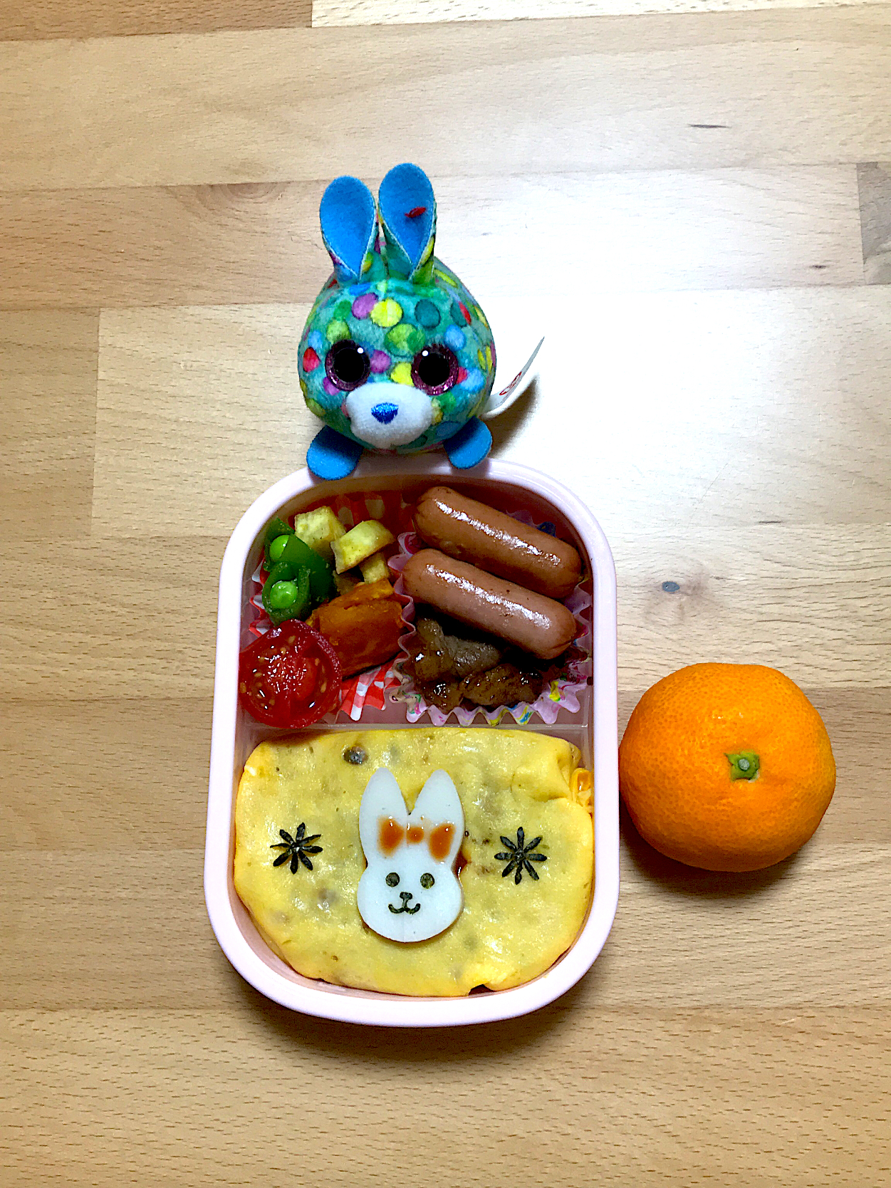 幼稚園お弁当 うさぎオムライス おにぎり Snapdish スナップディッシュ Id Ttoxsa