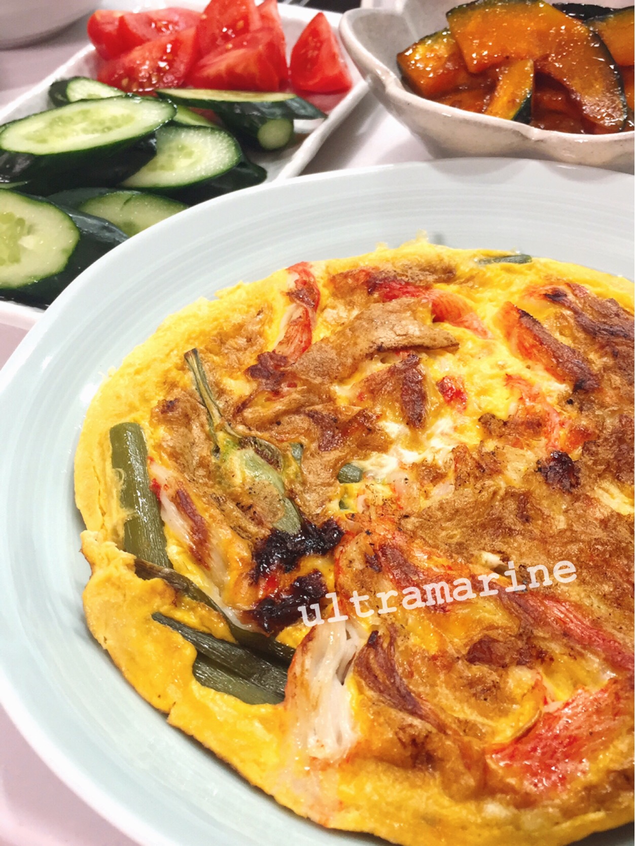 花にんにくの芽とカニカマの卵焼き Ultramarine Snapdish スナップディッシュ Id Ktkwga