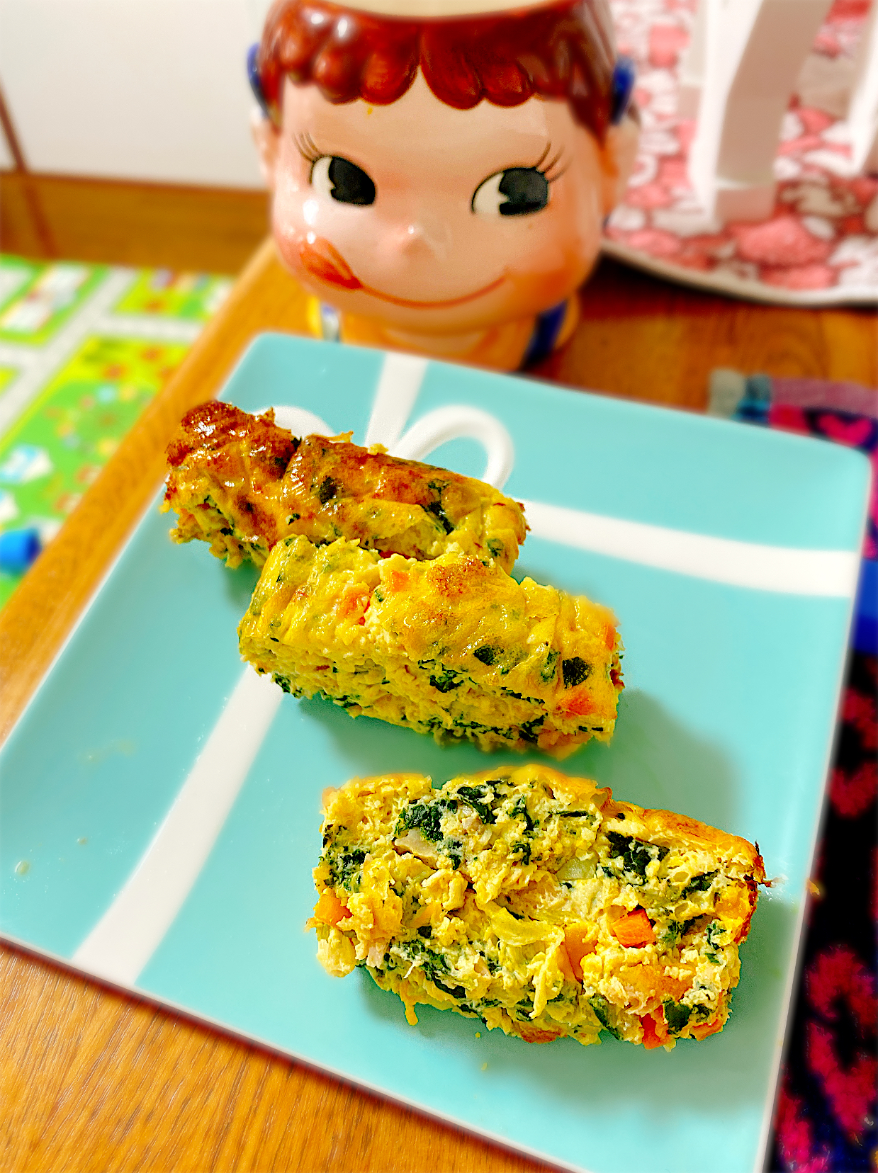 息子への離乳食♡色々お野菜とツナチーズのぱくぱくキッシュ。