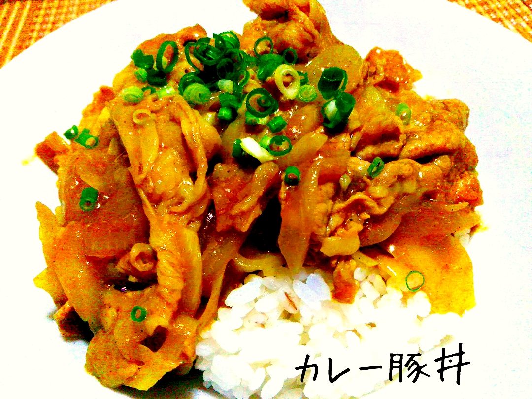 香りで食欲そそられる カレー豚丼 あんみっちゃん Snapdish スナップディッシュ Id K108ba