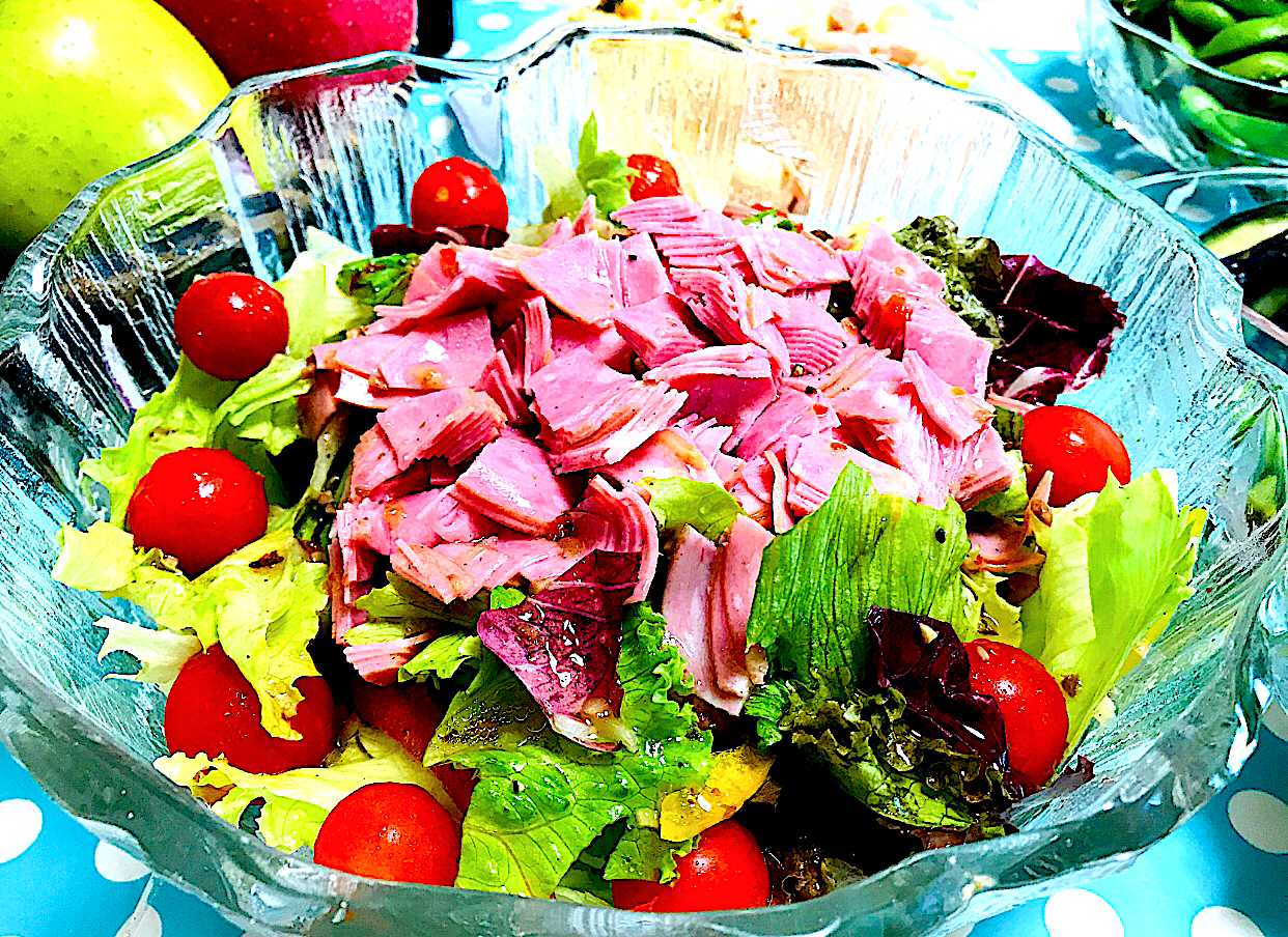 Fresh Ham & Vegetables Salad 🥗