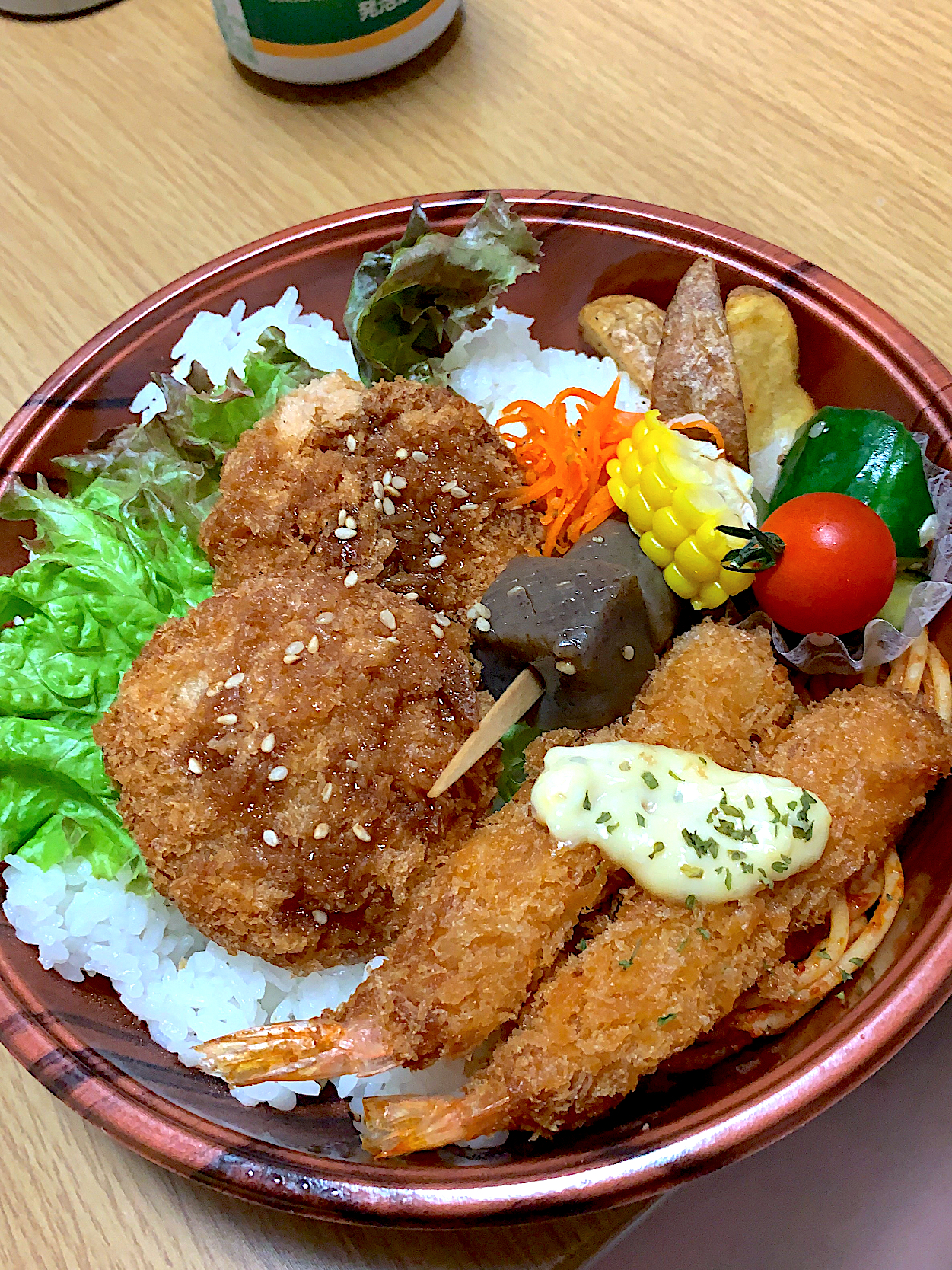 トンカツエビフライお弁当 Cocomama Snapdish スナップディッシュ Id Qhv95a