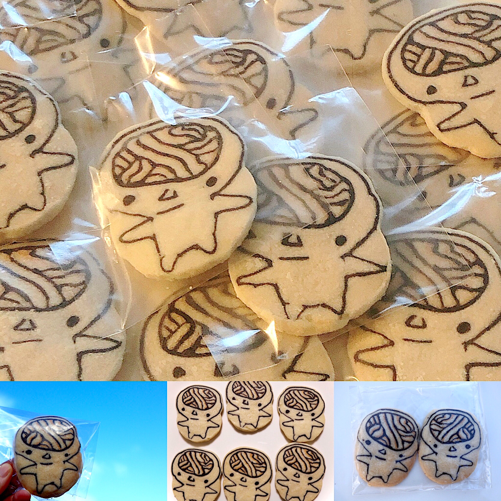 香川県のマスコットキャラクター うどん脳 のアイスボックスクッキーを焼きました Izuyo Snapdish スナップディッシュ Id Anss9a