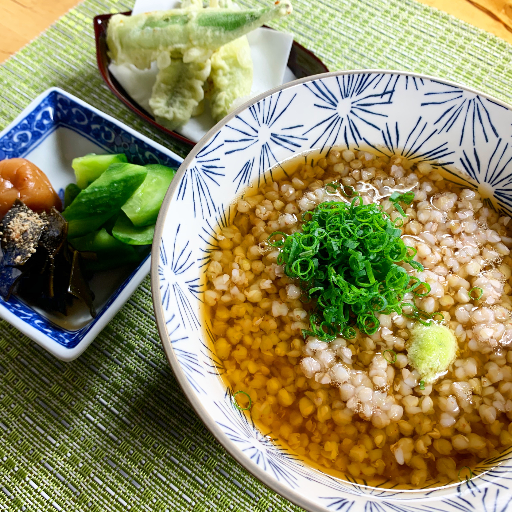 Boiled Buckwheat with Dashi (蕎麦の実のお茶漬け)