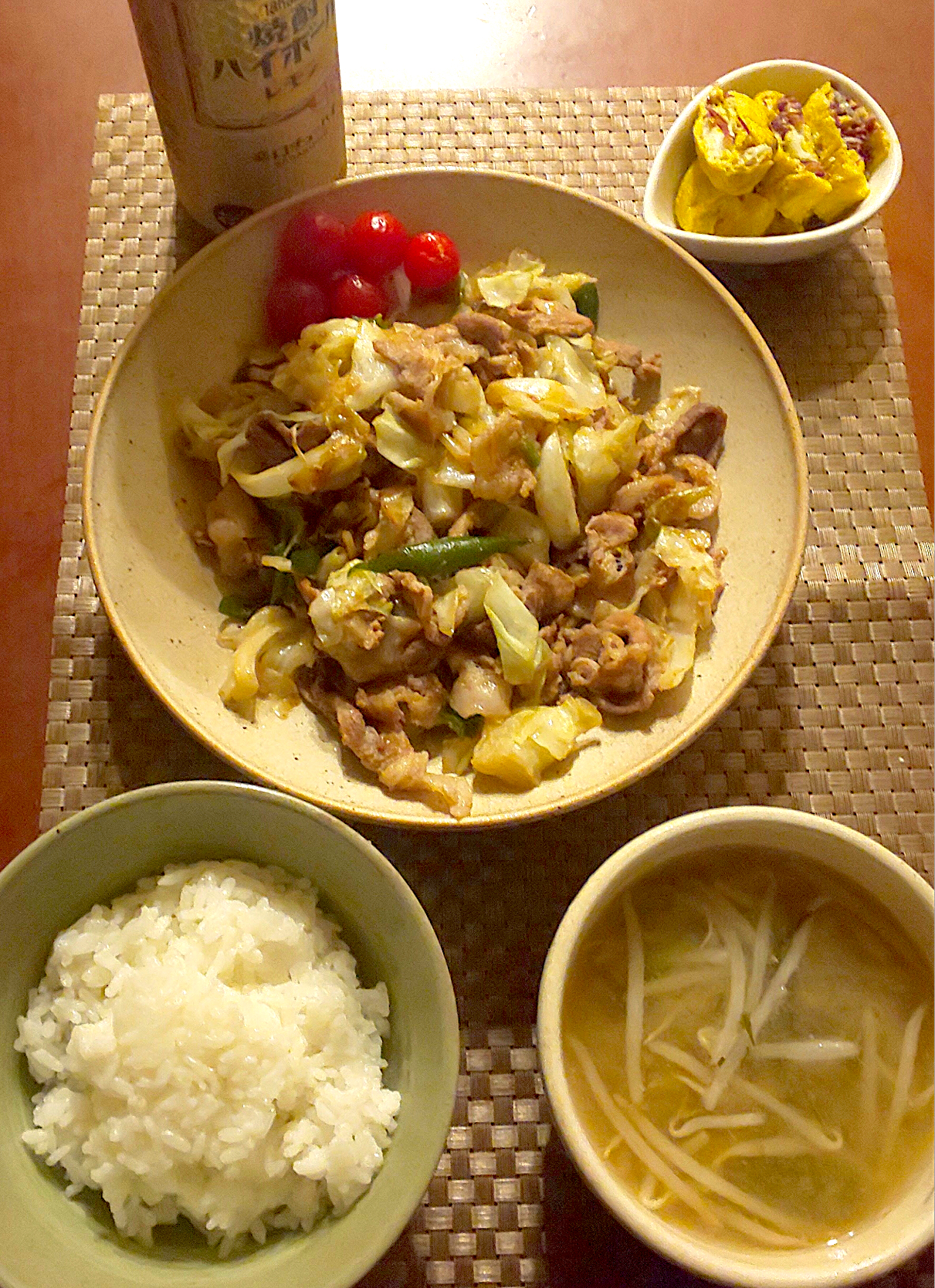 Today S Dinnerもってのほかとしらすの出汁巻卵 お野菜たっぷり豚の生姜焼き 白飯 もやしと昆布のお味噌汁 Ami Snapdish スナップディッシュ Id Cxijpa