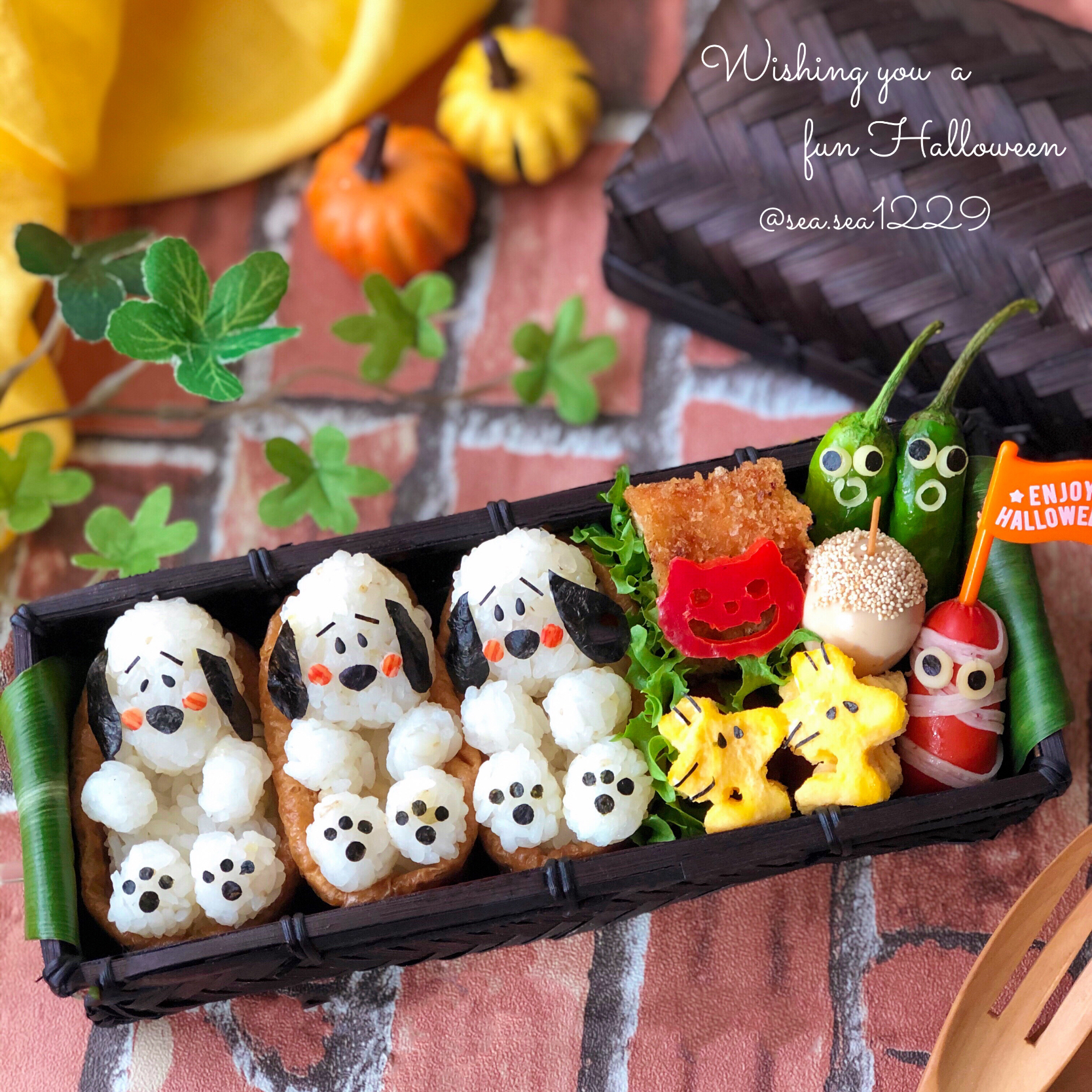 スヌーピーおいなりさんのハロウィン弁当 Sea Snapdish スナップディッシュ Id Qi0fva