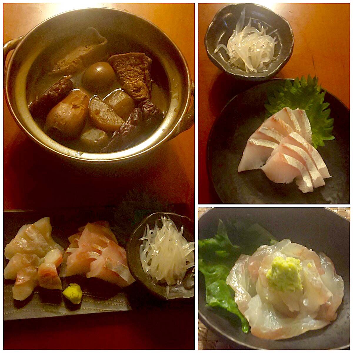 Midnightmealsお刺身3種 めじな ぶり 白魚しみしみおでん Ami Snapdish スナップディッシュ Id Ha4wka