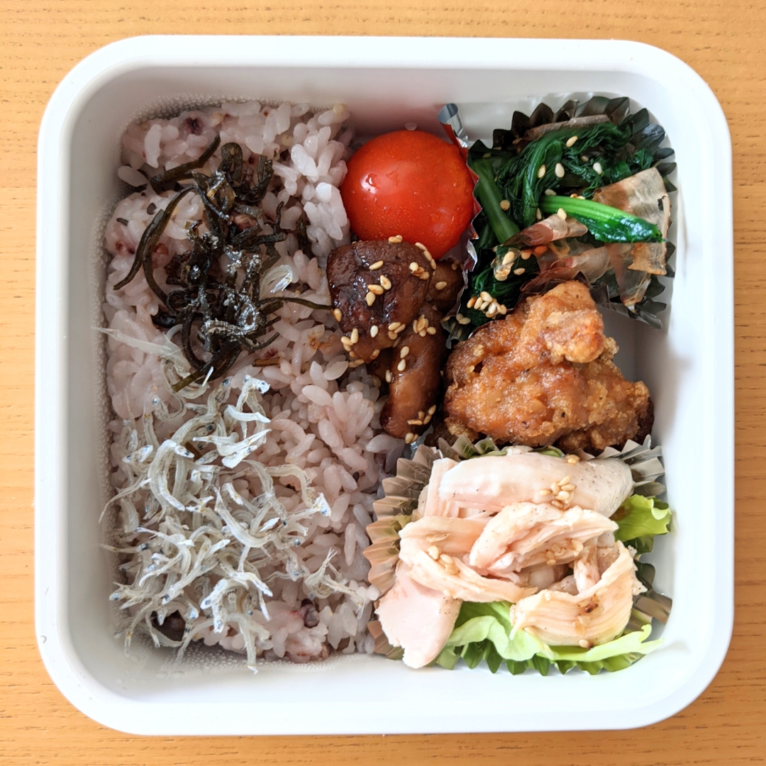 お弁当 ささみと唐揚げと雑穀米 Walnut Snapdish スナップディッシュ Id Oequua