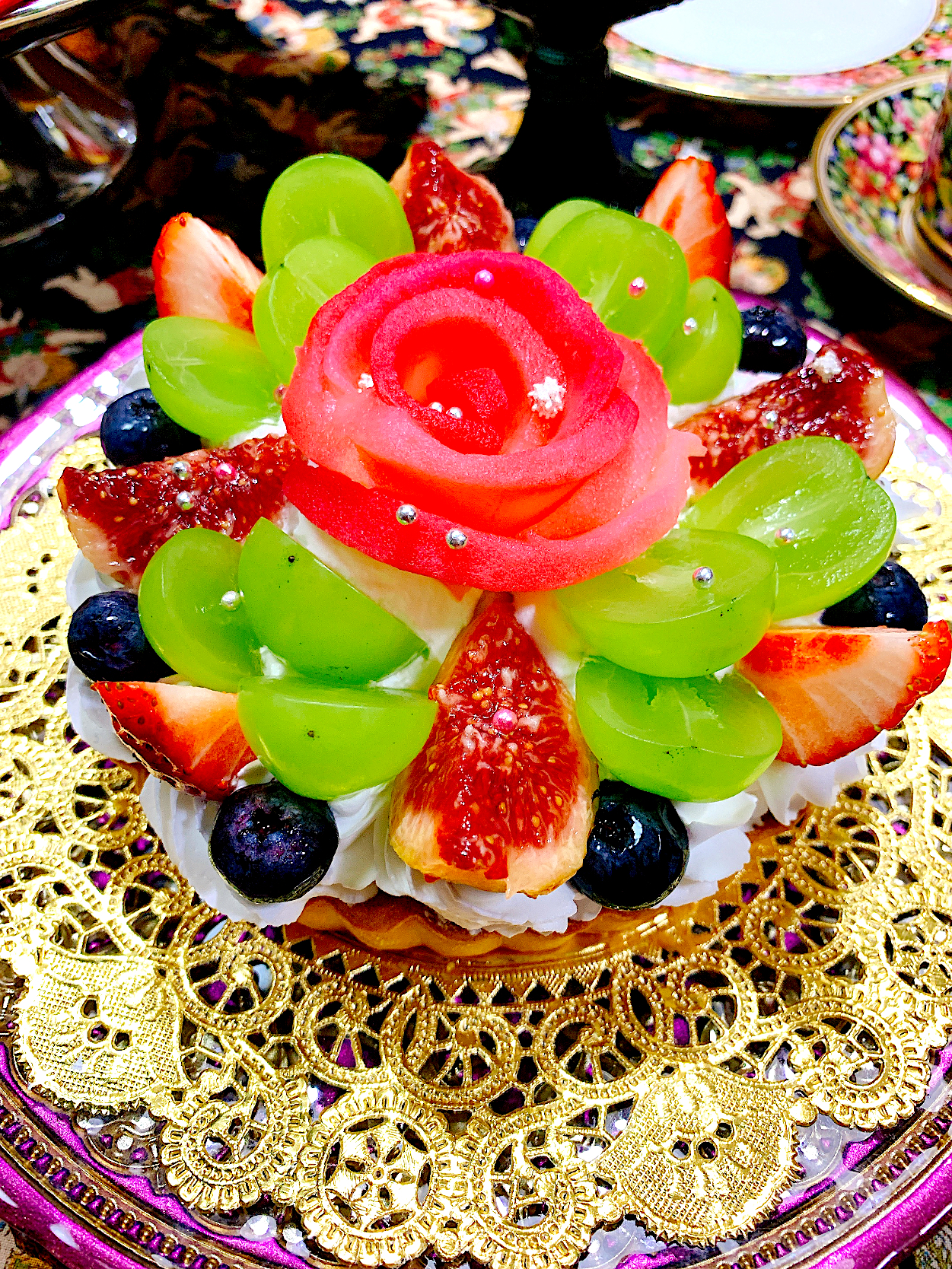 Celebrationfruitstarteお祝い 結婚記念日 Anniversary結婚一周年おめでとう Blueberry Snapdish スナップディッシュ Id Pjesoa