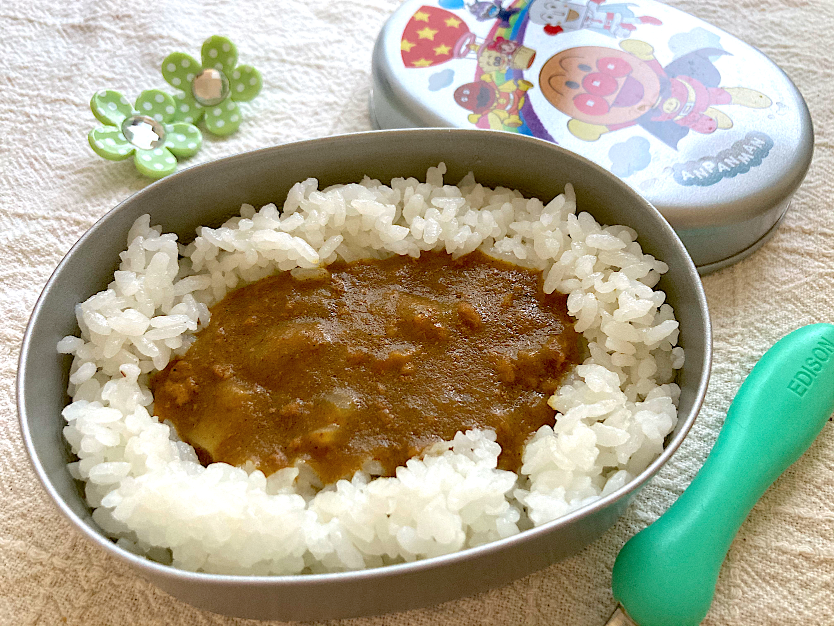 ちびたん 年少さんお弁当 初のカレー 抹茶クッキー Snapdish スナップディッシュ Id 8n1a0a