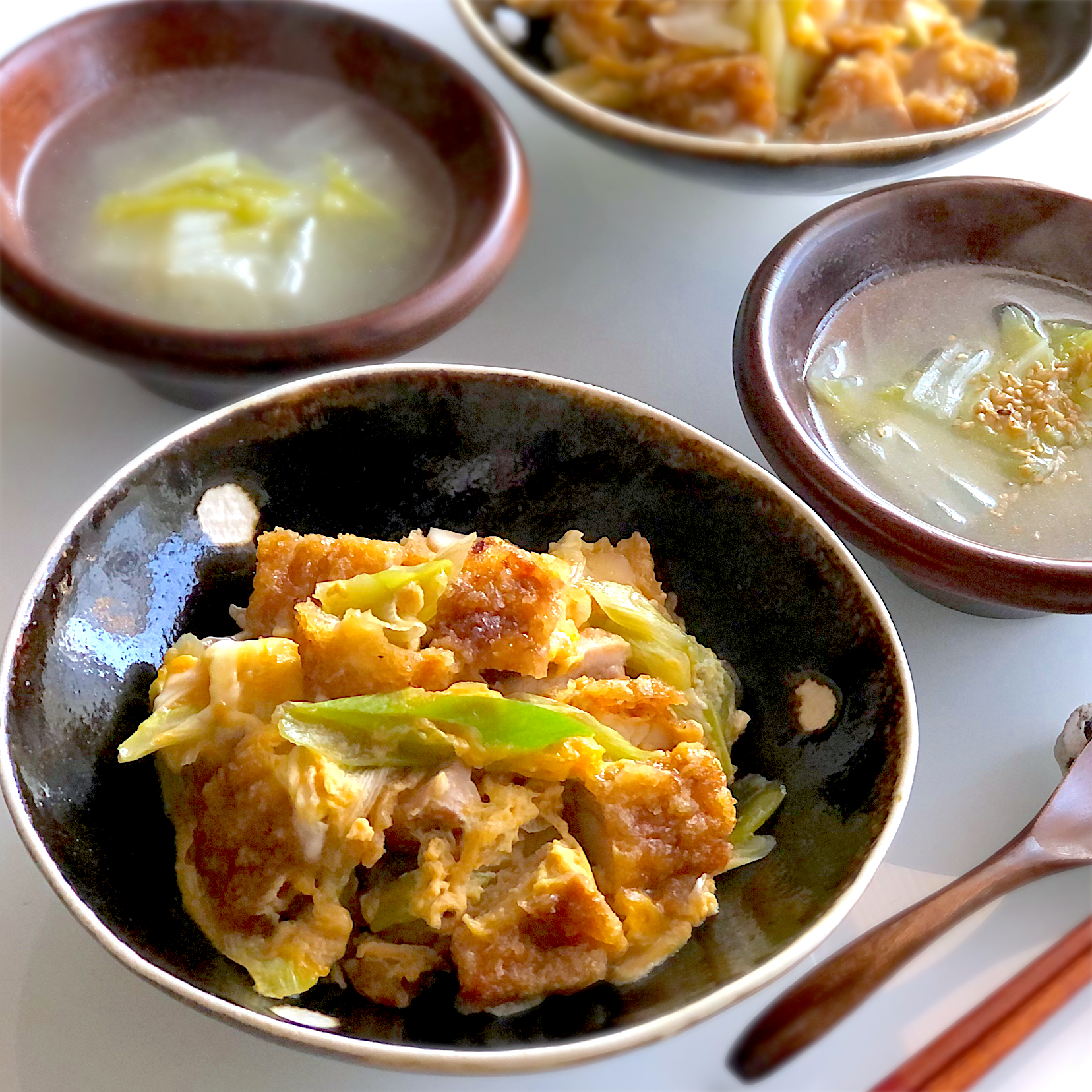 唐揚げと長葱の卵とじ丼 Makubi Snapdish スナップディッシュ Id 0tnjra